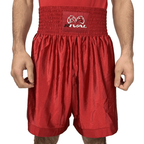 Rival Dazzle Pro Boxing Trunks Boxing Shorts Rival Red Small 