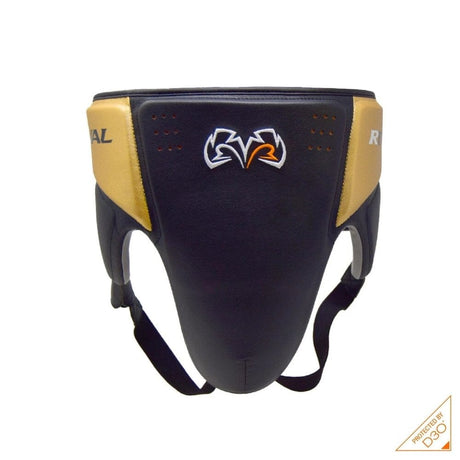 Rival RNFL10 360 Protector with Intelli-Shock D3O Black/Gold Groin Guards Rival Black/Gold Large 