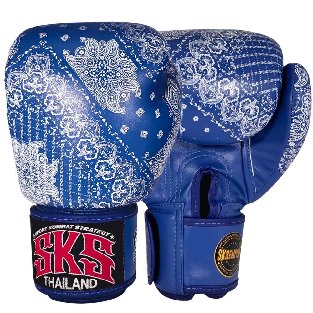 SKS Bandana Muay Thai Gloves Blue Muay Thai Gloves SKS Empire 