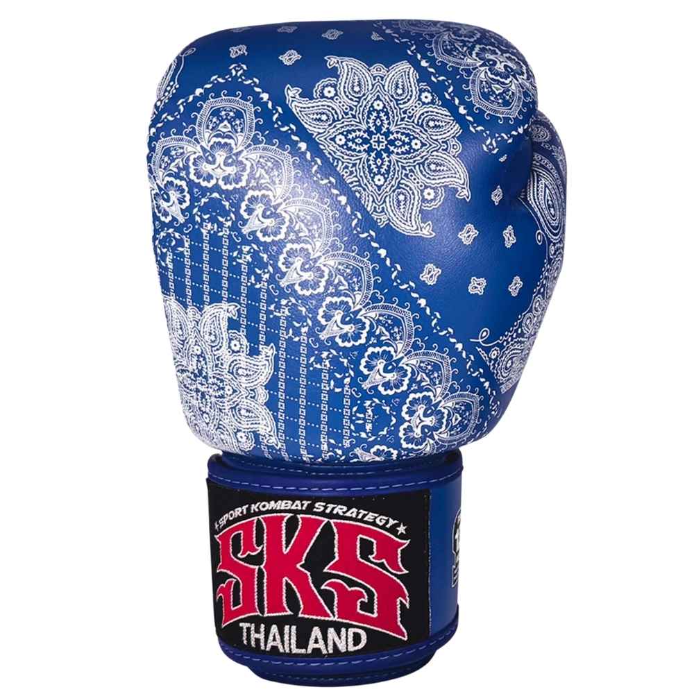 SKS Bandana Muay Thai Gloves Blue Muay Thai Gloves SKS Empire Blue 10oz 