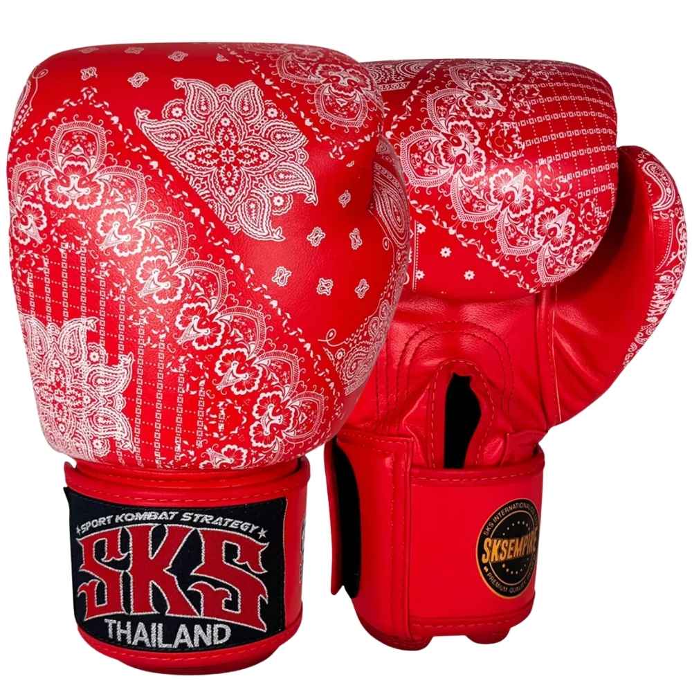 SKS Bandana Muay Thai Gloves Red Muay Thai Gloves SKS Empire 