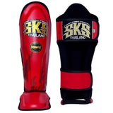 SKS Claw Muay Thai Shin Guards Red