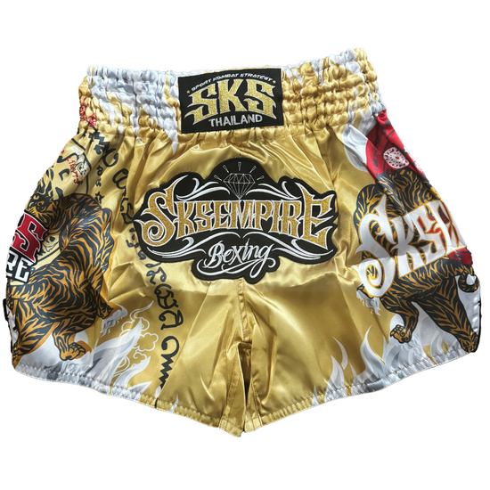 SKS Gold Muay Thai Shorts