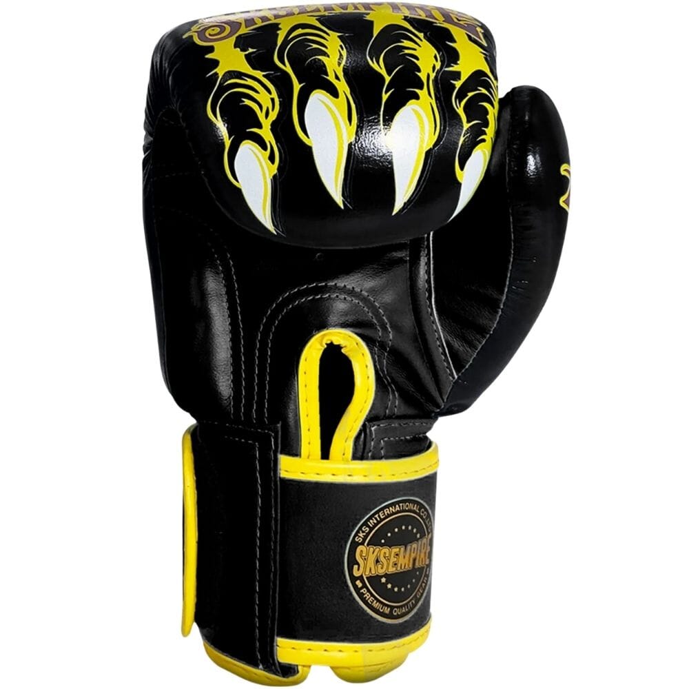 SKS Tiger Muay Thai Gloves Black Muay Thai Gloves SKS 
