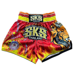 SKS Rajadamnern Red Muay Thai Shorts Muay Thai Shorts SKS 