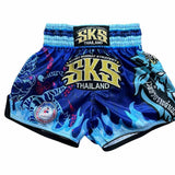 SKS Rajadamnern Blue Muay Thai Shorts