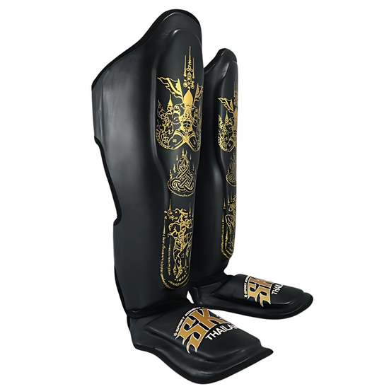 SKS Black Sakyant Muay Thai Shin Guards