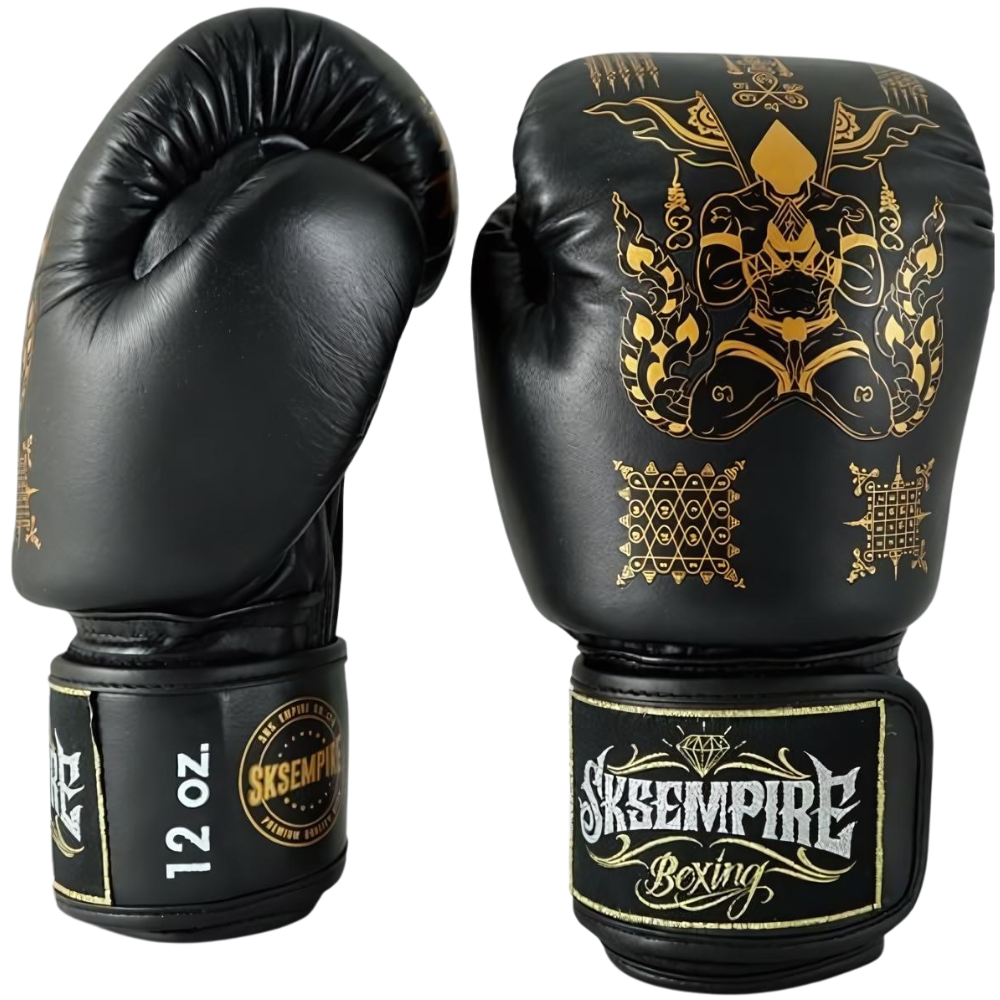 SKS Black Sakyant Muay Thai Gloves