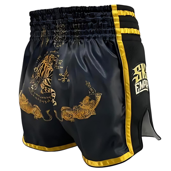 SKS Black Sakyant Muay Thai Shorts