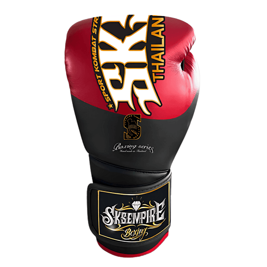 SKS Scarlet Noir Hook and Loop Boxing Gloves Boxing Gloves SKS 12oz 