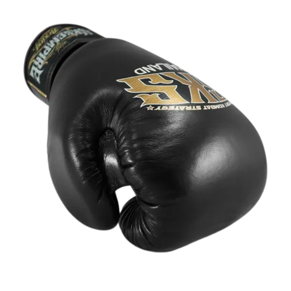 SKS Black Muay Thai Boxing Gloves