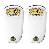 SKS Medium Curved Muay Thai Pads White