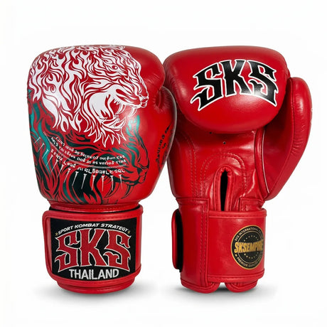 SKS Art of Tiger Muay Thai Gloves Red