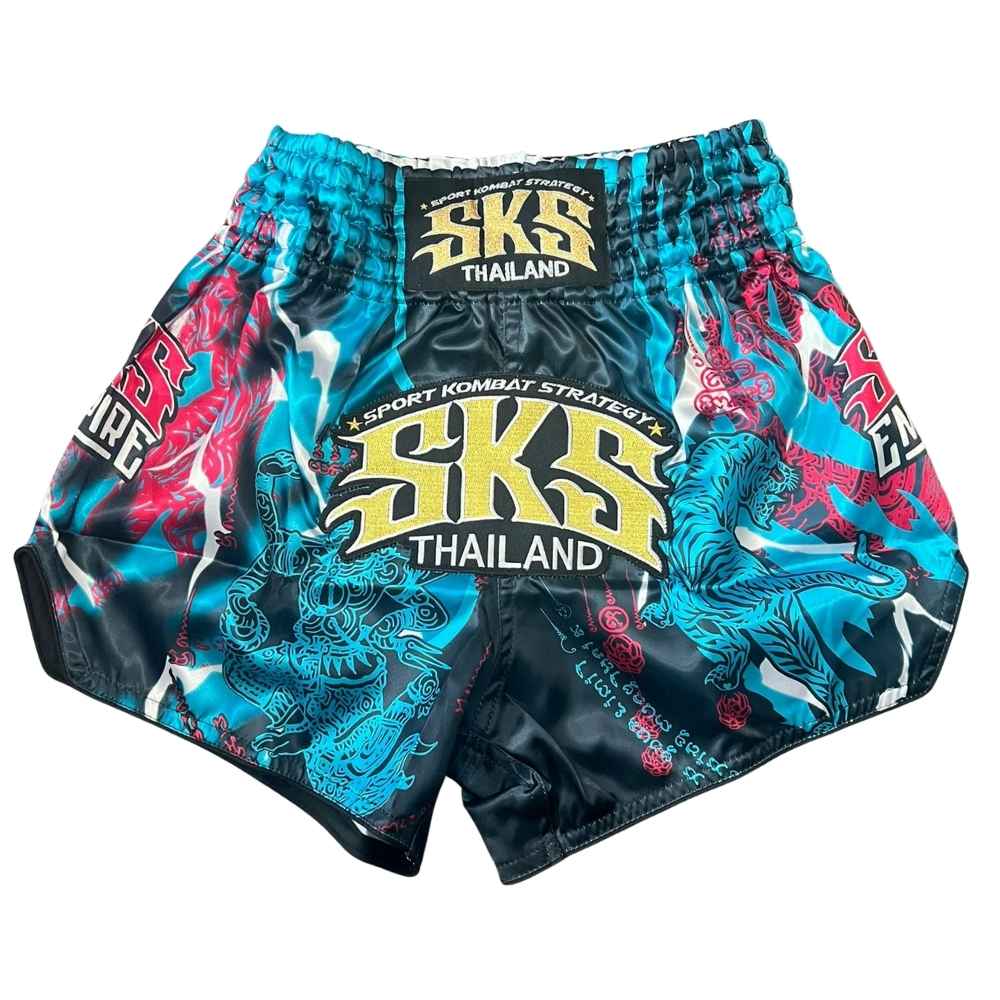 SKS Claw Blue Muay Thai Shorts Muay Thai Shorts SKS 