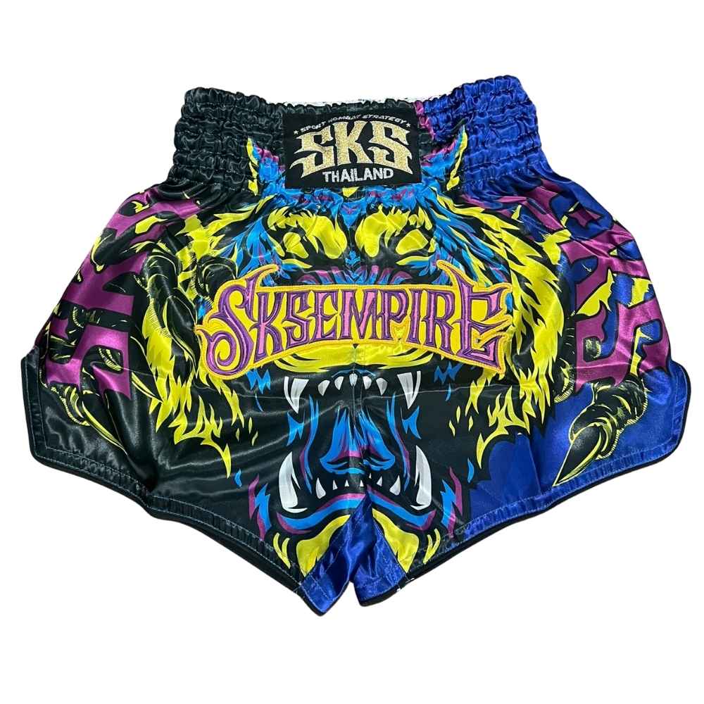 SKS Tiger Blue Muay Thai Shorts Muay Thai Shorts SKS 