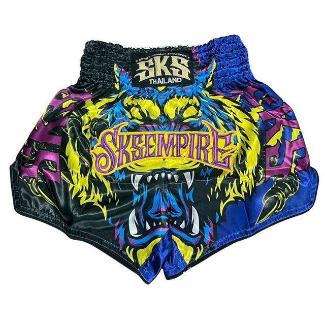 SKS Tiger Blue Muay Thai Shorts Muay Thai Shorts SKS 
