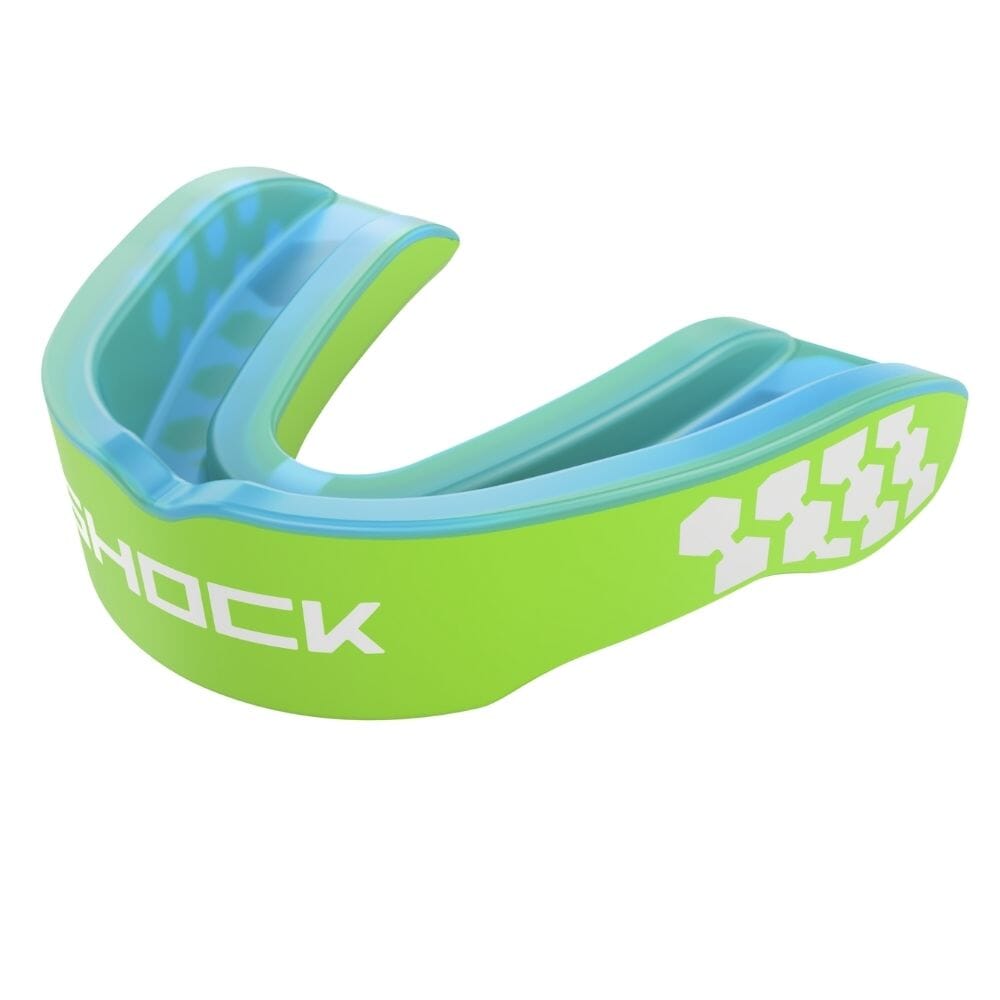 Shock Doctor Gel Max Power Youth Mouthguard Green Mouth Guards Shock Doctor Green One size 
