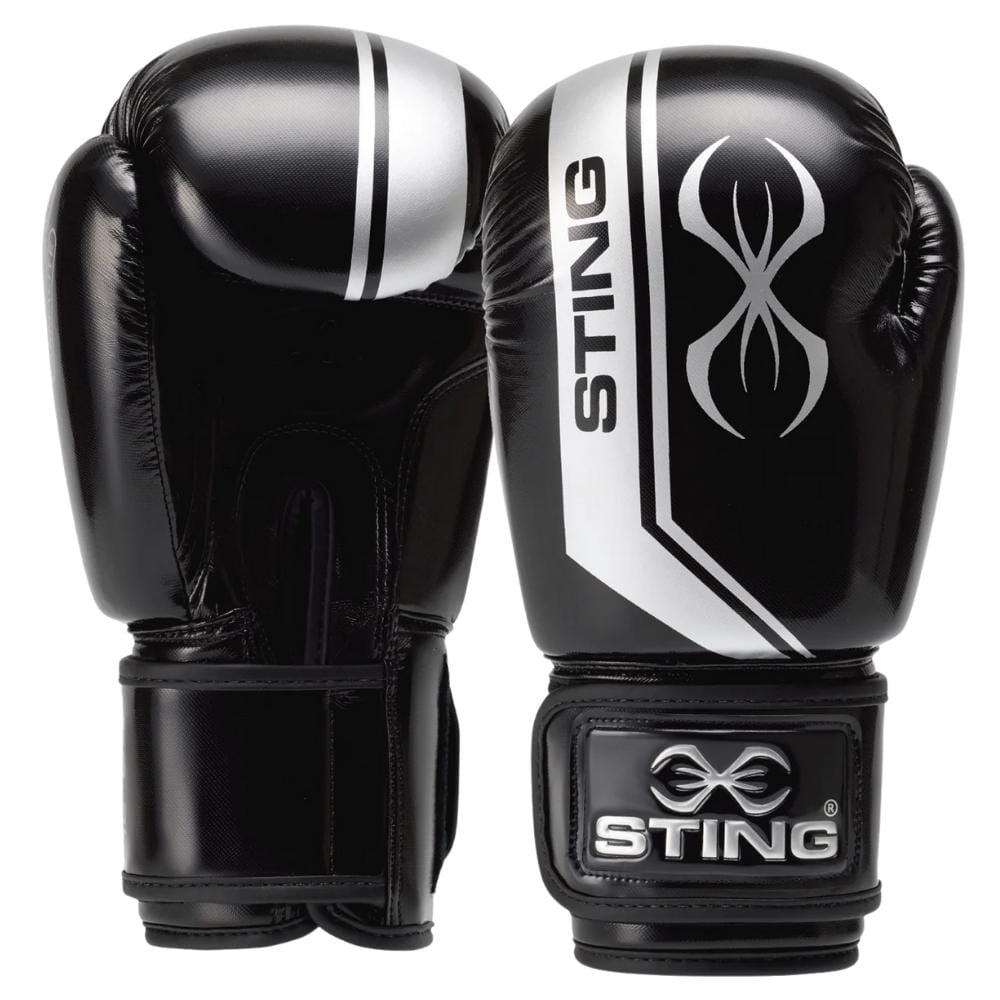 Sting Armalite Boxing Gloves Black/Silver Boxing Gloves Sting Black/Silver 10oz 