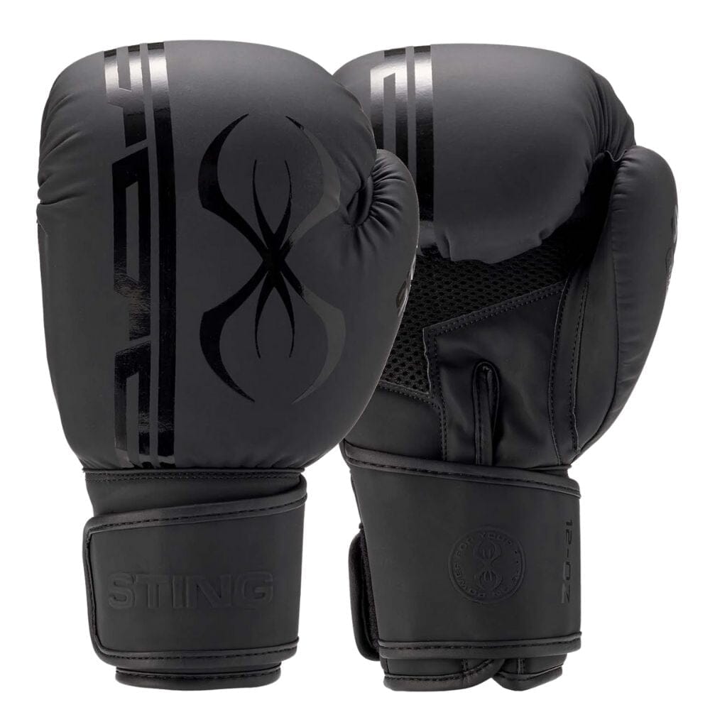 Sting Armaplus Boxing Gloves Black Boxing Gloves Sting Black 10oz 
