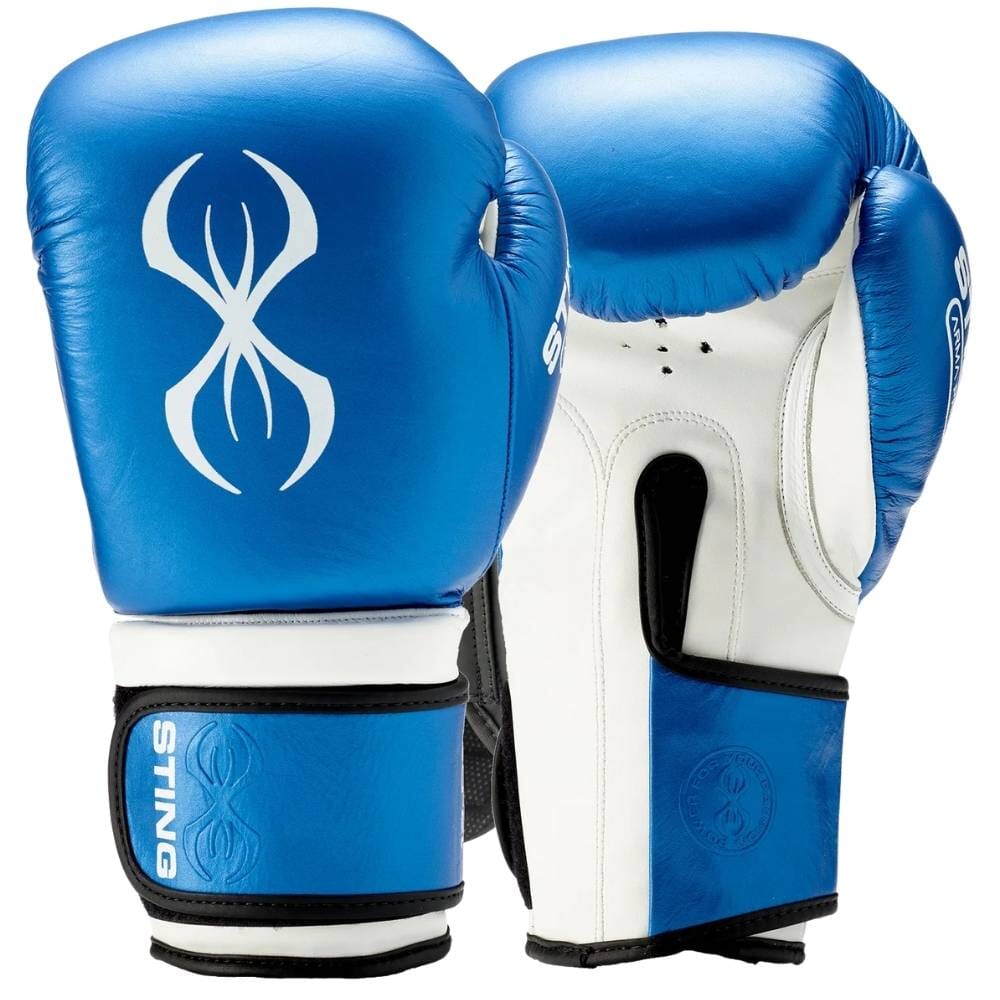 Sting Armapro Boxing Gloves Blue/White Boxing Gloves Sting Blue/White 10oz 