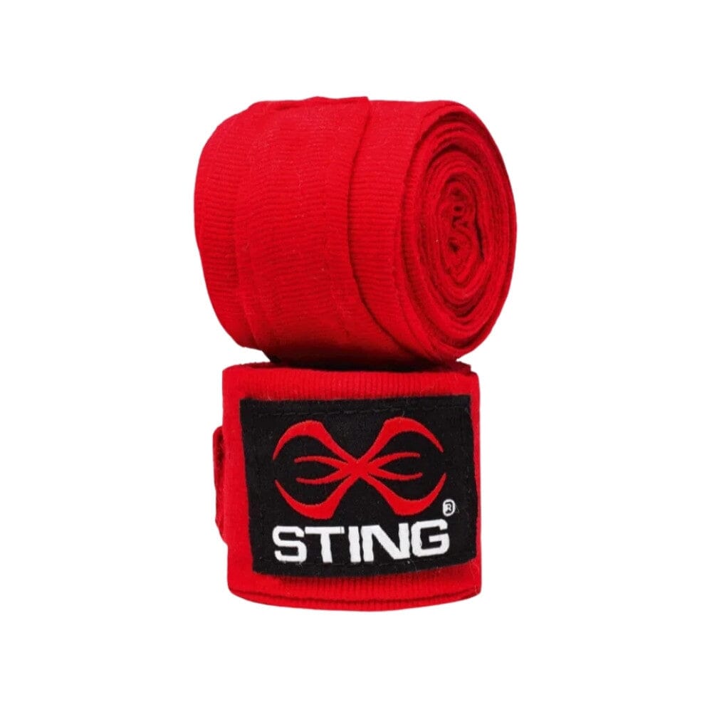Sting Elasticised 4.5M Hand Wraps Red Hand Wraps Sting Red 4.5m 