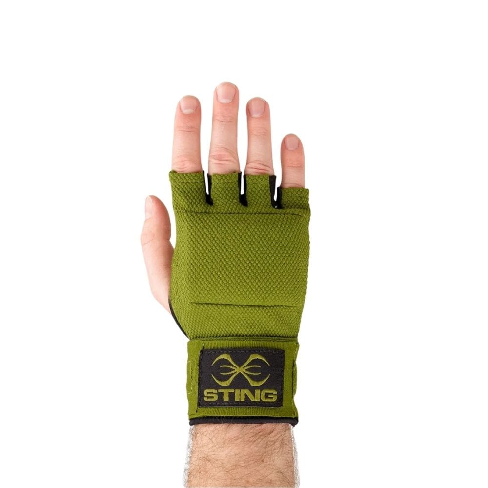 Sting Elasticised Quick Wraps Khaki Hand Wraps Sting Khaki Small 