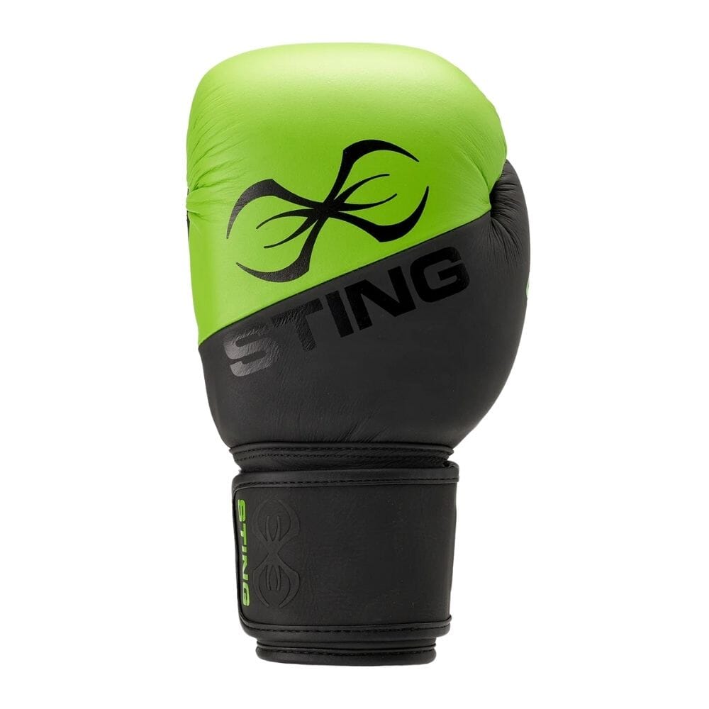 Sting Orion Boxing Gloves Black/Green Boxing Gloves Sting 