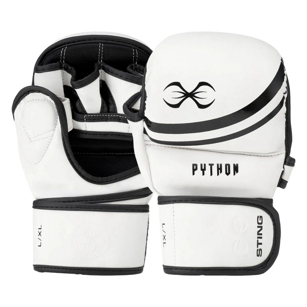 Python Mma Sting Python MMA Sparring Gloves White/Black – MMA Fight Store