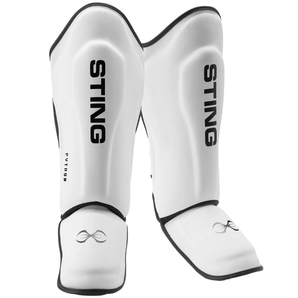 Sting Python MMA Shin and Foot Protector White/Black Shin Guards Sting White/Black Small 