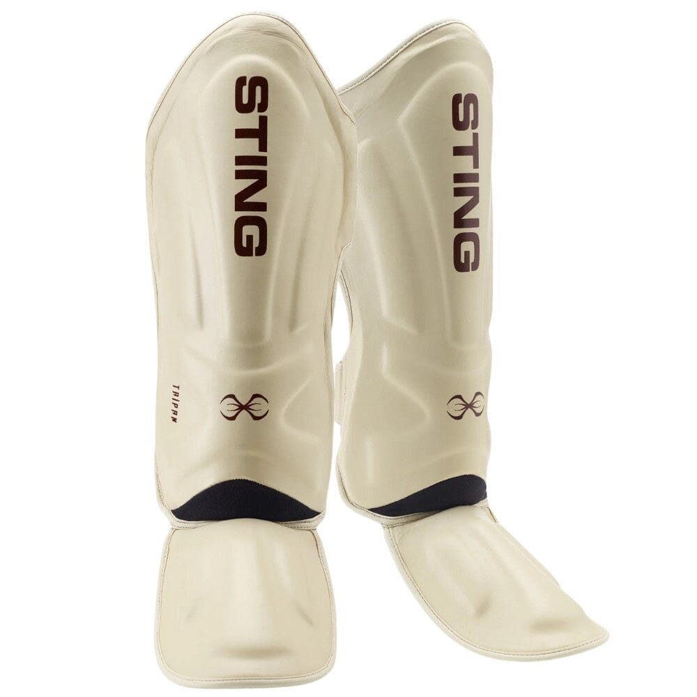 Sting Taipan MMA Shin and Foot Protector Beige/Brown Shin Guards Sting Beige/Brown Small 