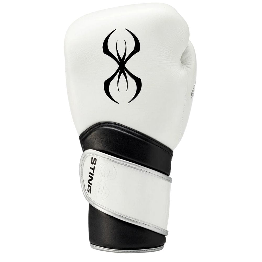 Sting Viper X Sparring Gloves White/Black/Silver Boxing Gloves Sting 