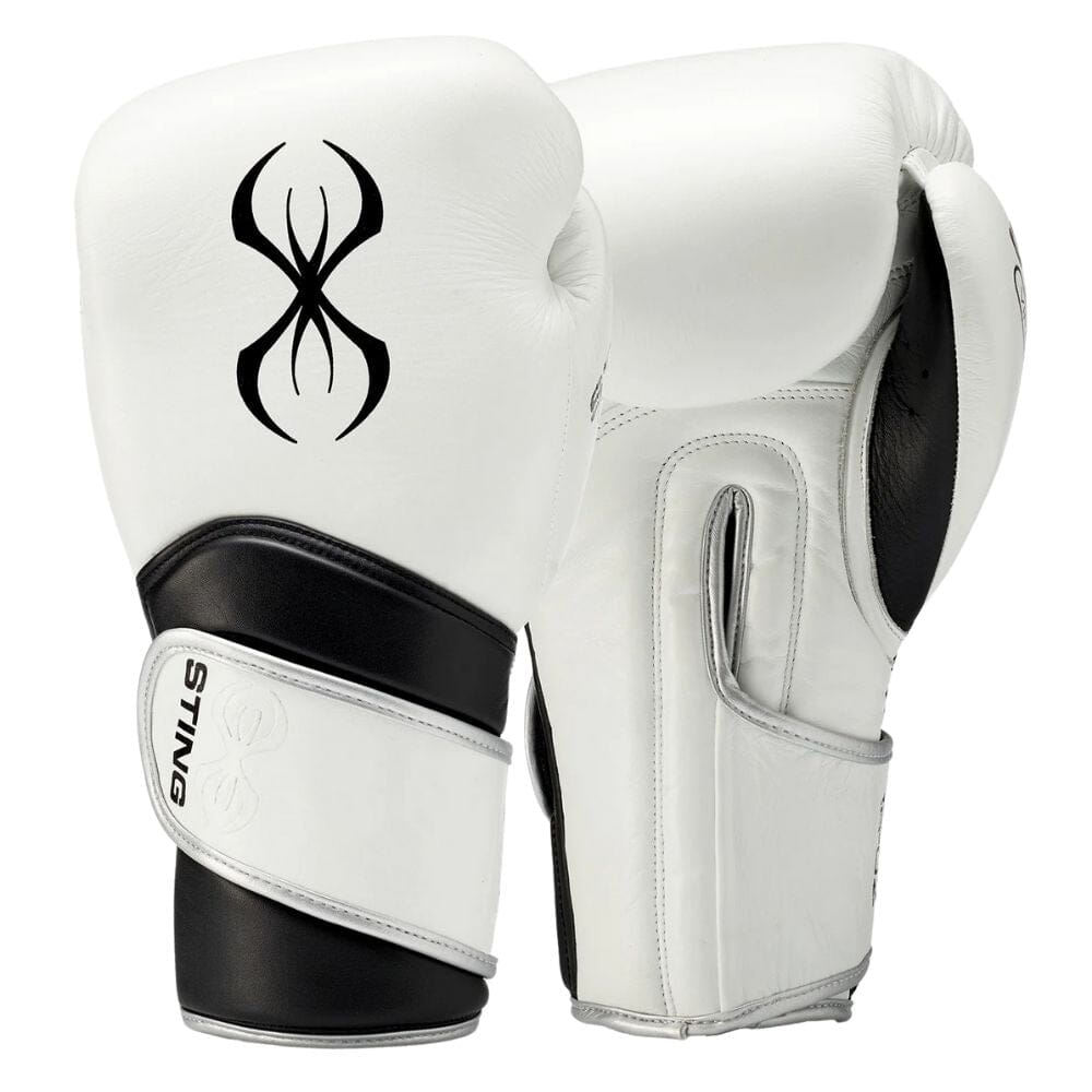 Sting Viper X Sparring Gloves White/Black/Silver Boxing Gloves Sting White/Black/Silver 12oz 