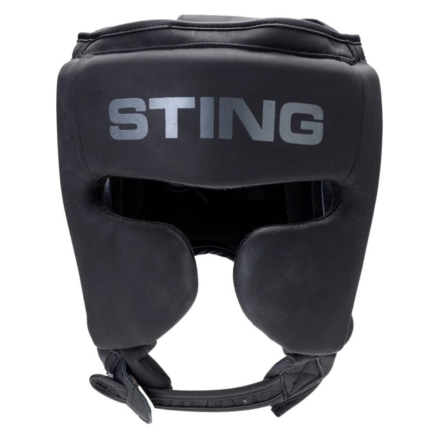 Sting Viper X Gel Full Face Head Guard Black/Grey Head Guards Sting Black/Grey Small 