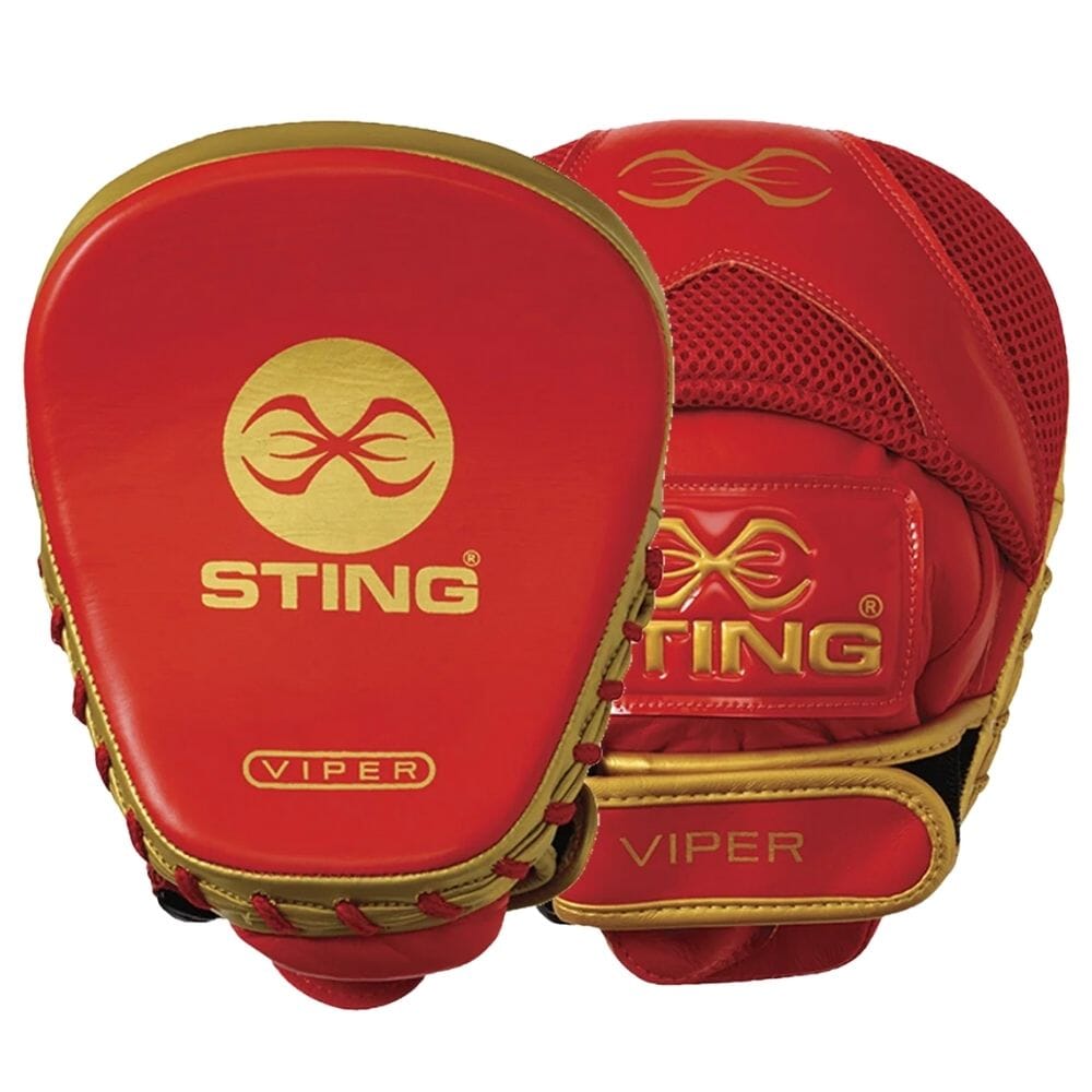 Sting Viper Speed Focus Mitts Red/Gold Focus Mitts Sting Red/Gold One size 