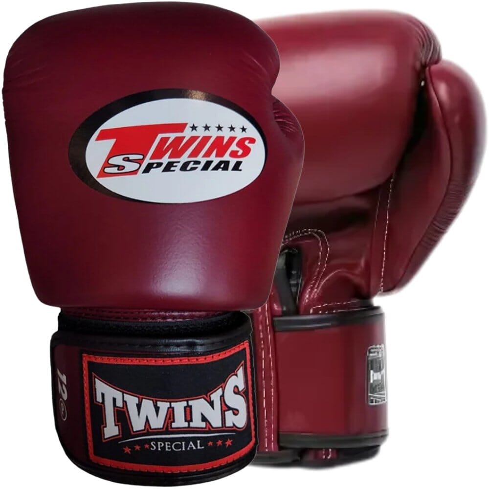 Twins BGVL3 Muay Thai Boxing Gloves Burgundy Muay Thai Gloves Twins Special Burgundy 10oz 