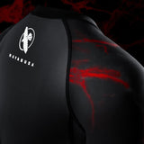Hayabusa UFC BJJ Womens Short Sleeve Rashguard Black/Red Rashguards Hayabusa 