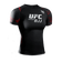 Hayabusa UFC BJJ Womens Short Sleeve Rashguard Black/Red Rashguards Hayabusa Black/Red X Small 