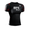 Hayabusa UFC BJJ Womens Short Sleeve Rashguard Black/Red Rashguards Hayabusa Black/Red X Small 