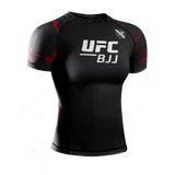 Hayabusa UFC BJJ Womens Short Sleeve Rashguard Black/Red