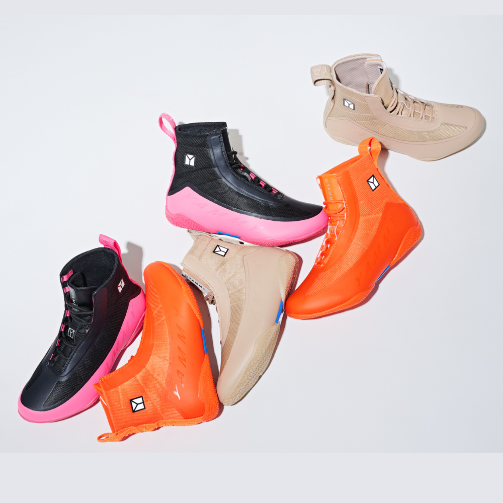 YAMMY Flux Orange Mid Boxing Shoes