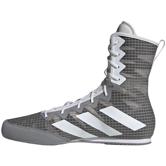 Load image into Gallery viewer, adidas Box Hog IV Boxing Boots Grey/White Right Side
