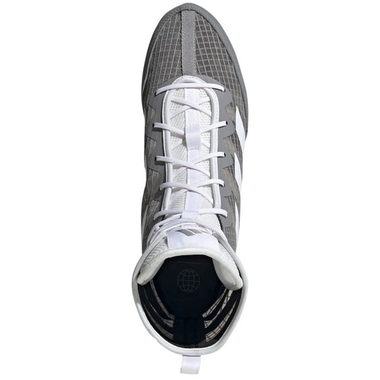 adidas Box Hog IV Boxing Boots Grey/White Top