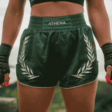 Athena Dark Green Muay Thai Shorts Muay Thai Shorts Athena 