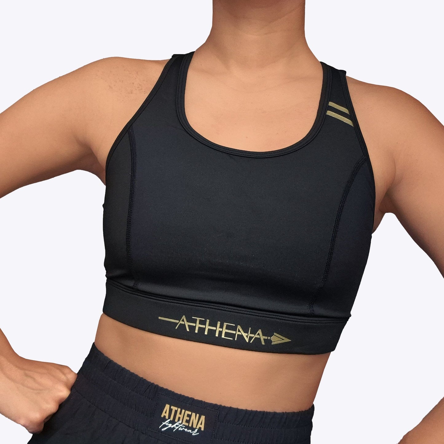 Athena Sports Bra V2 Black/Gold Sport Bras Athena Black/Gold Small 
