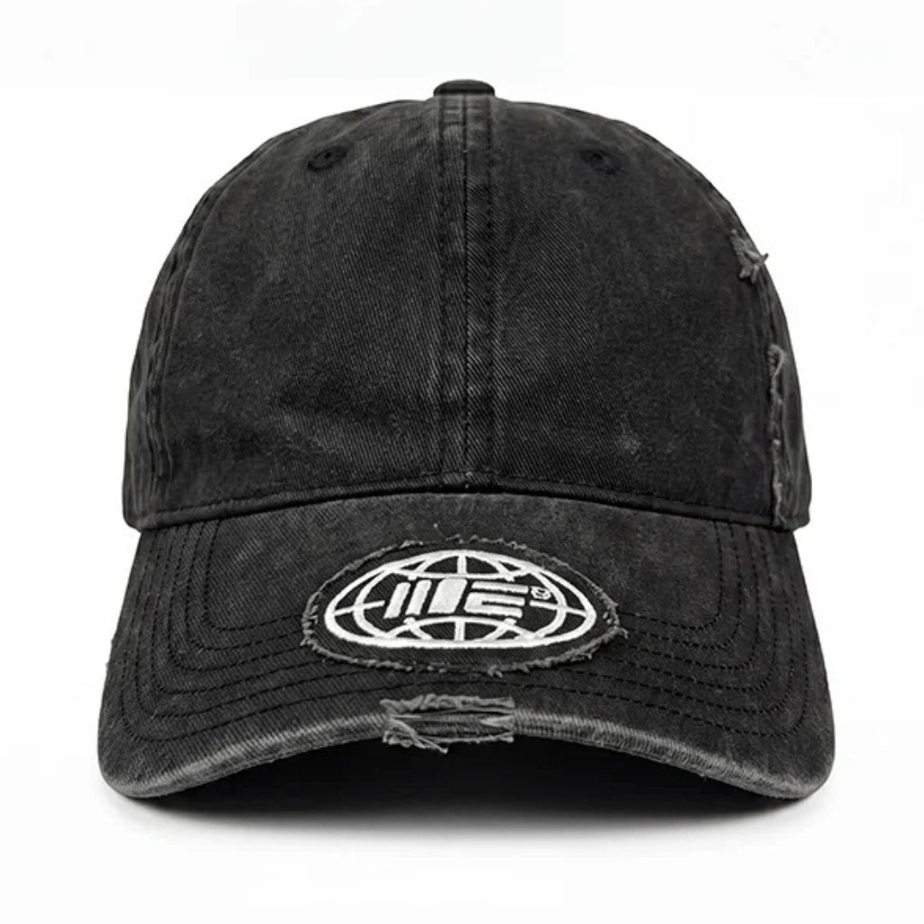 Engage Distressed Faded Dad Cap Black — Engage
