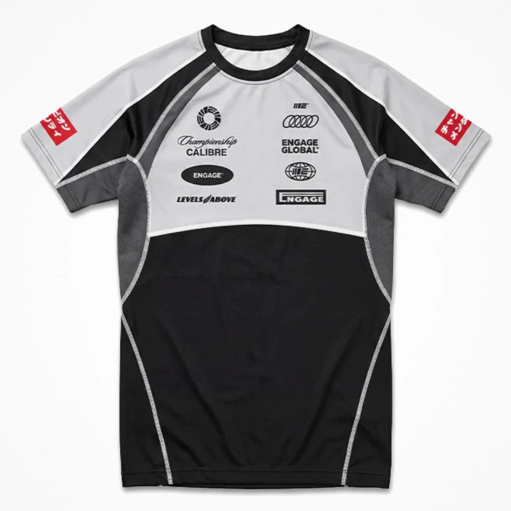 Engage Elemental Short Sleeve Rash Guard Black
