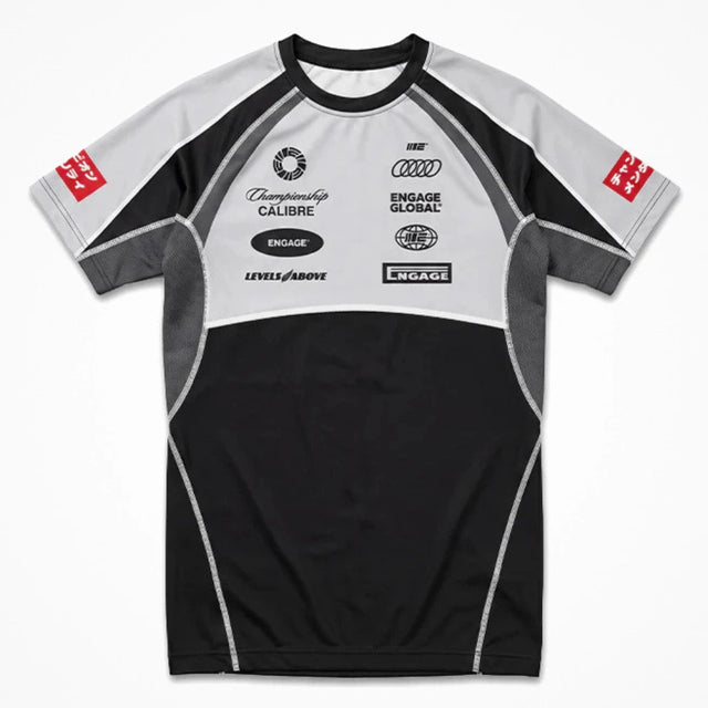 Engage Elemental Short Sleeve Rash Guard Black