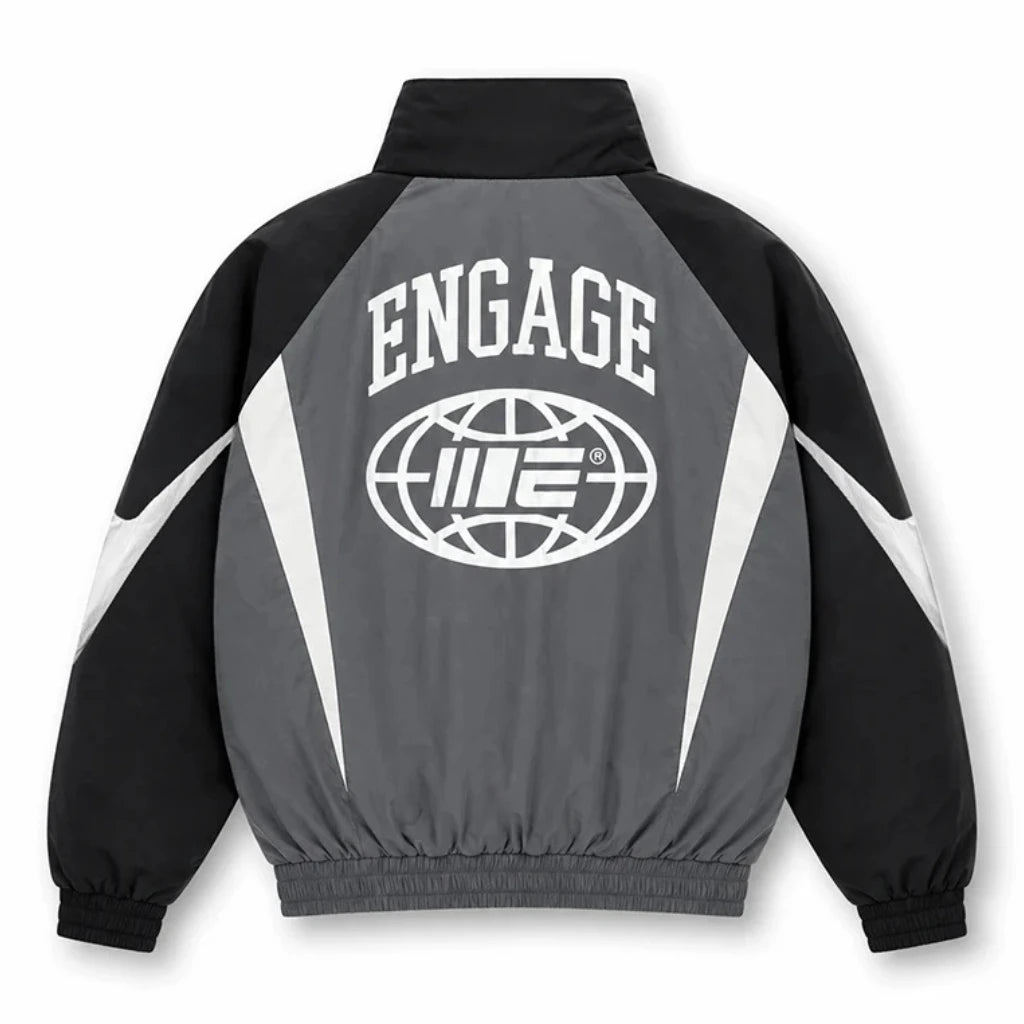 Engage Global Team Track Jacket Black/Grey - view 3