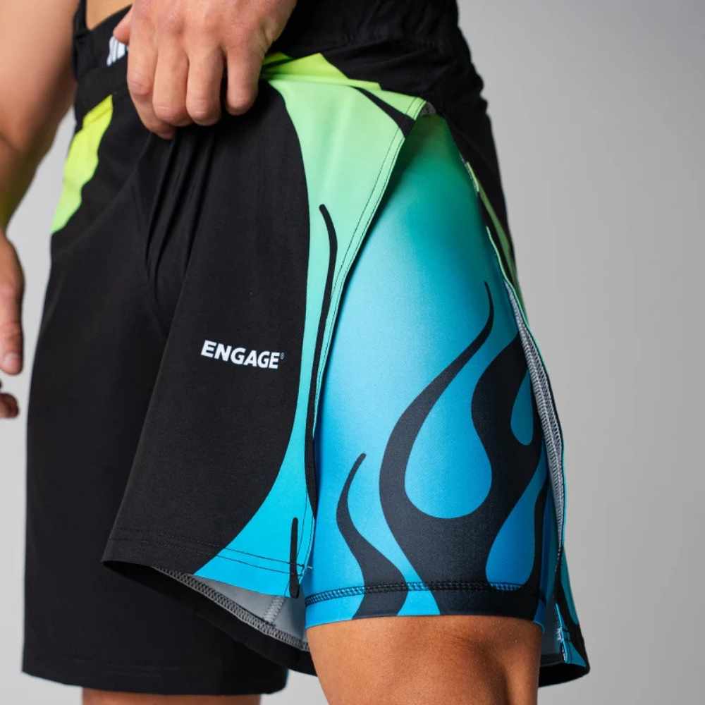 Engage Nebula 2-in-1 Gladiator Shorts Blue