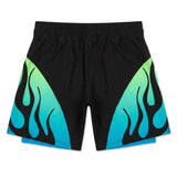 Engage Nebula 2-in-1 Gladiator Shorts Blue